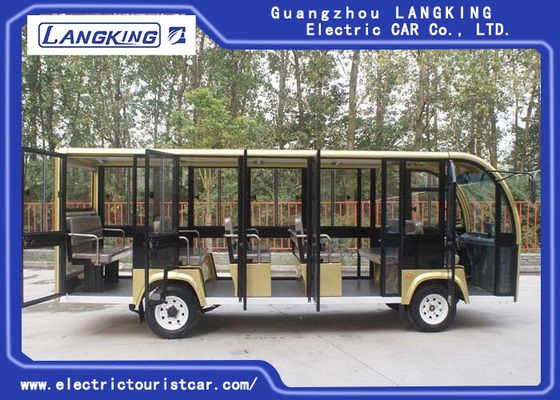 18 Seater  Electric Sightseeing Bus For Campus / Villages / Airports / Terminal 72V 6.3KW DC Motor