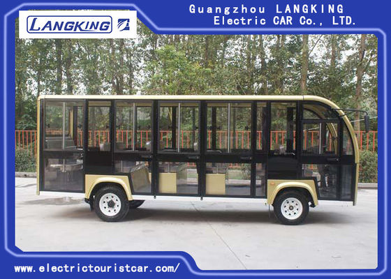 18 Seater  Electric Sightseeing Bus For Campus / Villages / Airports / Terminal 72V 6.3KW DC Motor