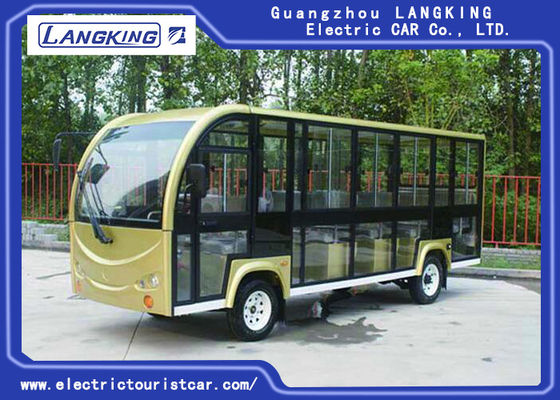 18 Seater  Electric Sightseeing Bus For Campus / Villages / Airports / Terminal 72V 6.3KW DC Motor
