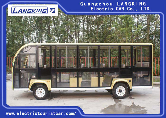 18 Seater  Electric Sightseeing Bus For Campus / Villages / Airports / Terminal 72V 6.3KW DC Motor