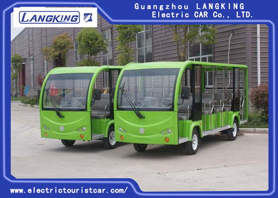 18 People Electric Shuttle Car With Effective Shock Absorb Without Door
