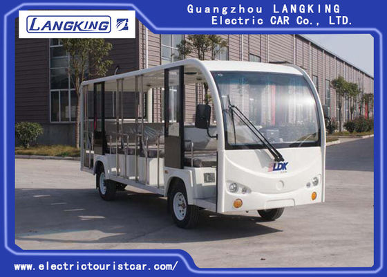 18 People Electric Shuttle Car With Effective Shock Absorb Without Door