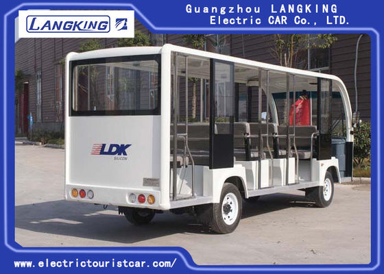 18 People Electric Shuttle Car With Effective Shock Absorb Without Door