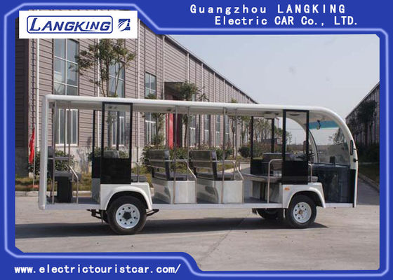 18 People Electric Shuttle Car With Effective Shock Absorb Without Door