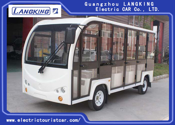 Battery Operated Electric Shuttle Car 11 Seats For Museum , Mountain Area