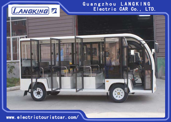 Battery Operated Electric Shuttle Car 11 Seats For Museum , Mountain Area