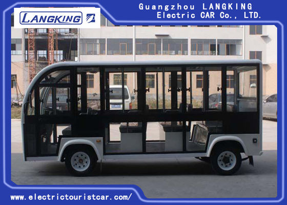 Battery Operated Electric Shuttle Car 11 Seats For Museum , Mountain Area