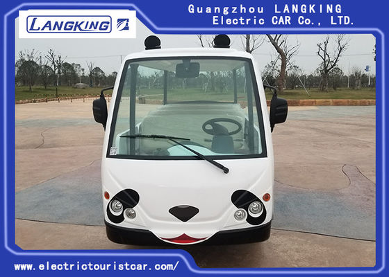Closed Electric Shuttle Bus , 14 Person 4 Wheels  Electric Tourist Car With Vacuum