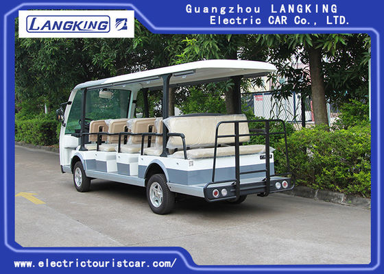 Small Electric Shuttle Car , 14 People Electric Sightseeing Bus Max.Speed 28 km/h