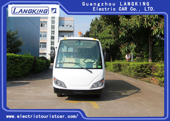 Cool 11 Seats Cargo Electric Sightseeing Vehicle With Small Toplight 72V 7.5KW