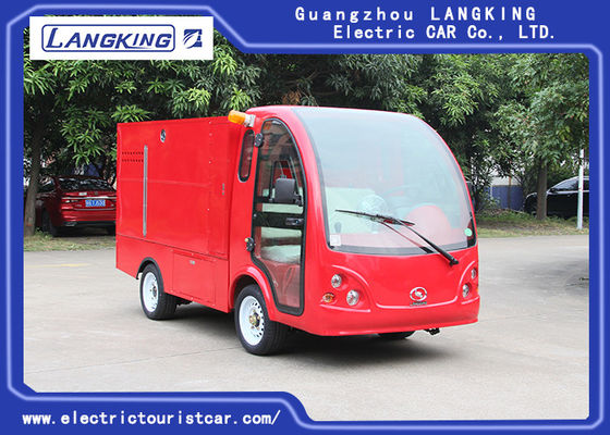 3.5 Meters Electric Fire Engine Car / Electric Freight Car 2 Seats 70km Range Dry Battery With Toplight