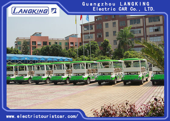11 Persons Village Electric Shuttle Car 72V / 5KW AC Motor Range For 100km