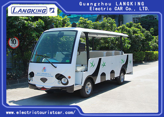 14 Seater Electric Shuttle Car Equipped With Effective Shock Absorb With Door