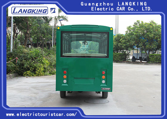 Closed Door Electric Sightseeing Car With Superior Cruising Capacity 72 Volt 7.5KW AC Motor 14 Seats