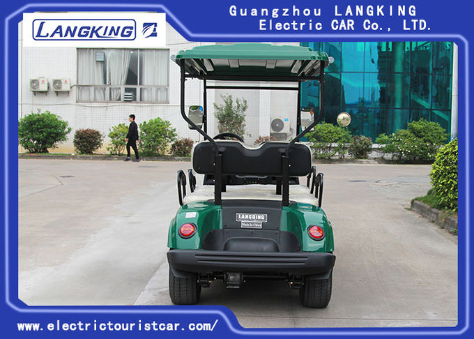 Green 48 Volt 3KW DC Motor 4 Seater Golf Buggy / Electric Club Car