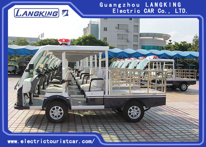 Four Seater Electric Hotel Buggy Car / Electric Delivery Van With Cargo 28km/H